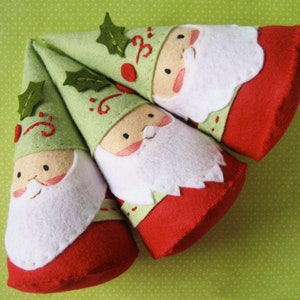 Gnome Santa and Mushroom Plush Sewing Pattern, Felt Doll PDF Download, SVG files, Felt Ornaments, Christmas Decoration image 4