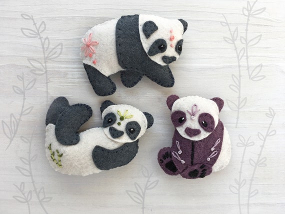 Mini stuffed best sale panda bears