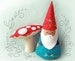 Gnome Santa and Mushroom Plush Sewing Pattern, Felt Doll PDF Download, SVG files, Felt Ornaments, Christmas Decoration 