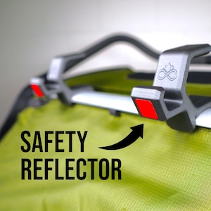 MountLoop - Thule Chariot Bike Hook with Reflector | Bicycle and Scooter Holder | Carbon Fiber Reinforced | Cross, Sport, Cab, Lite