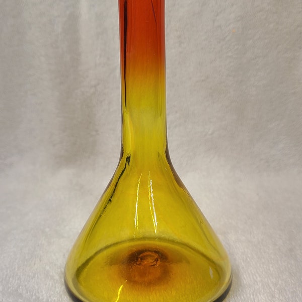 Blenko 57-C Mini Beaker Vase in Tangerine