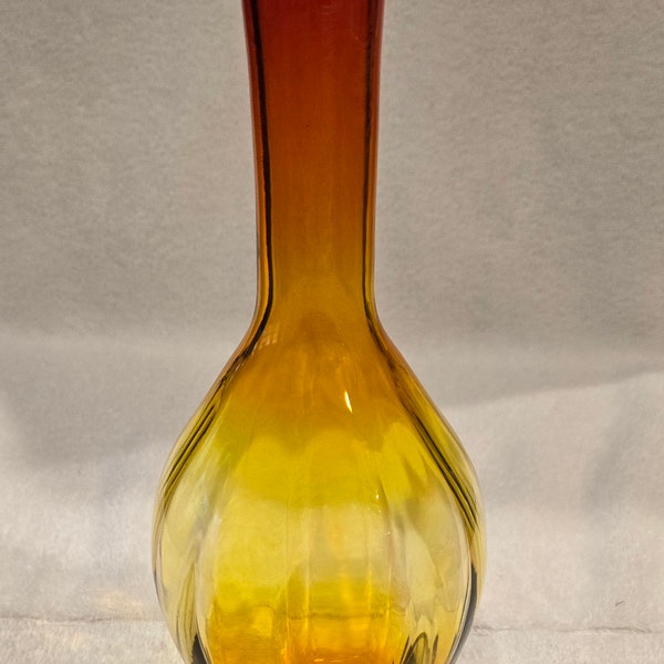 Blenko 64D Joel Myers Design Vase in Tangerine