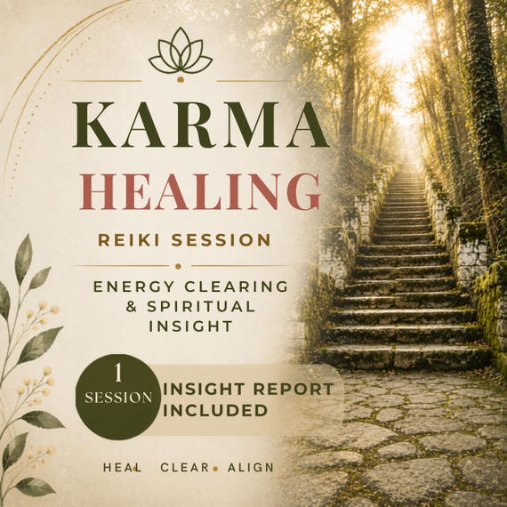 Karma Healing Reading | Karmic Pattern & Past Life Insight Report | Distance Reiki Session PDF
