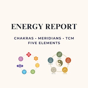 Pendulum Energy Scan Report | Chakra, Meridian & Five Elements Reading (PDF)