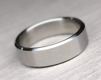 Hombres minimalista boda banda regalo clásico anillo de plata para mujeres banda de boda para los hombres promesa anillo aniversario regalo de cumpleaños para él