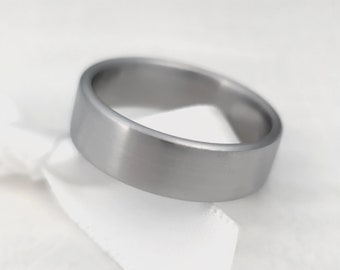 Simple Classic Band Minimalist Basic Ring for Weeding Ring for Men Industrial Band for Women Engagement Ring Modern Anniversary Band for Him