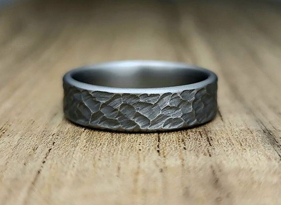 Fede Nuziale Fedi Nuziali In Titanio, Anelli Di Fidanzamento In Titanio E Anelli Matrimoniali In Titanio, Fedi Nuziali Sottili Anello Uomo Pietra Nera