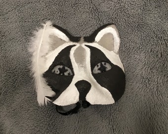 Niedliche Waschbär Maske mit Augen-Netz