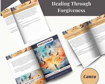 Diario devozionale sul perdono: studio biblico cristiano (modello Canva)