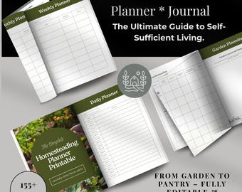 Homesteading Planner: Self-Sufficiency Journal, Garden & Livestock Management (Digital)