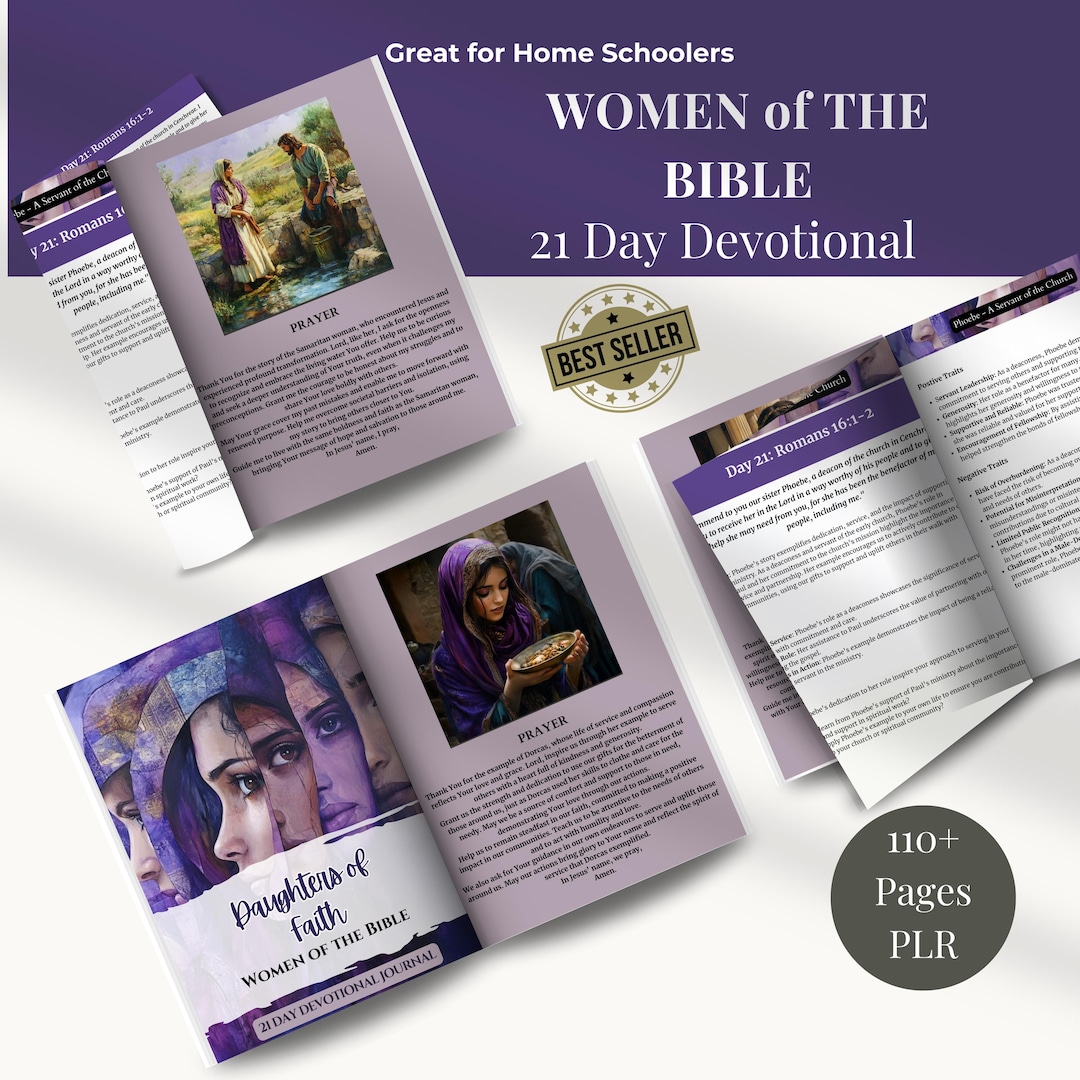 Women of the Bible Study: 21-day Devotional Journal (PLR Canva) - Etsy
