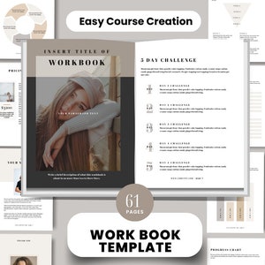 Ebook Vorlage Coaching Arbeitsbuch Canva Blei Magnet Kurs Ersteller Digitaler Download Branding Anpassbar Lifetime Access Beste Investition