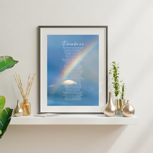 Trauer Geschenk Gedicht Wand Kunst Sympathie Geschenk Trauer Geschenk druckbare Grußkarte Design erinnern sich an mich Gedicht Beileid Geschenk Verlust des Mannes
