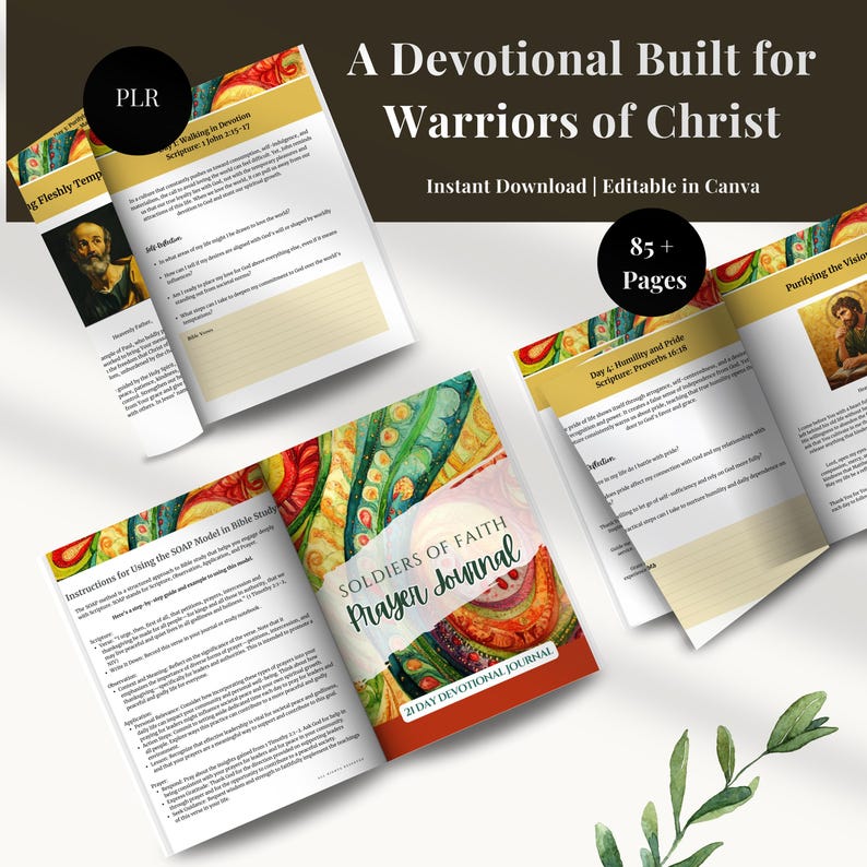 Christian Journal Bible Study Spiritual Workbook 21 Day Faith ...