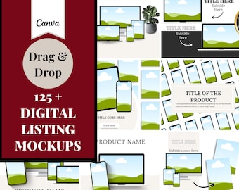 Digital Product Mockup Creator Bundle: MRR PLR Commercial Use