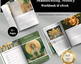 Manifesting Money Planner & eBook: Financial Freedom, Abundance (MRR, PLR)