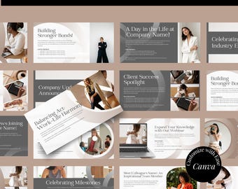 LinkedIn Post Templates: 80 Canva Editable Social Media Graphics