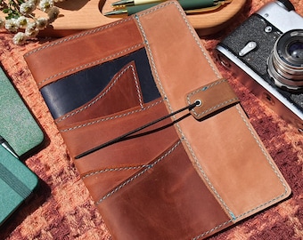 Leather notebook cover | Leather book cover | Leather bible cover | A5 notebook cover | Personalized gift