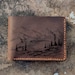 Forest and Mountain Gift, Camping Wedding, Leather Bifold Wallet ...