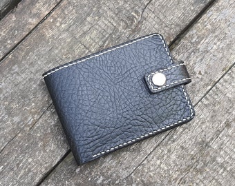 Handmade leather wallet. Italian leather bifold wallet. Full grain mens leather wallet. Luxury Slim Wallet. RFID Blocking classic wallet.