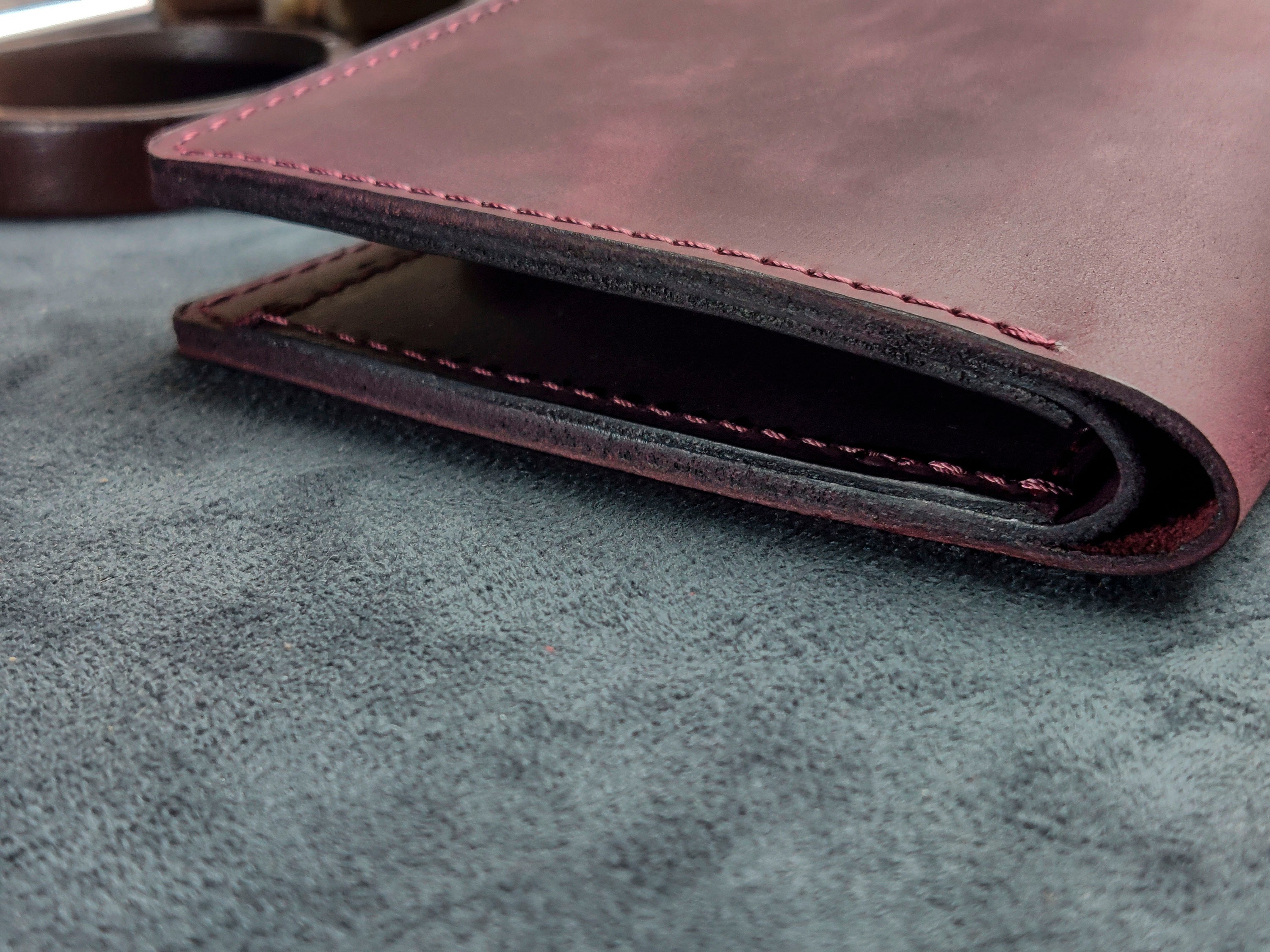 North East South West Compass - Leather Bifold Wallet - Etsy