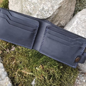 Custom wallet for men, Leather bifold wallet for men, Monogram wallet, Engraved wallet for men, Leather wallet,
