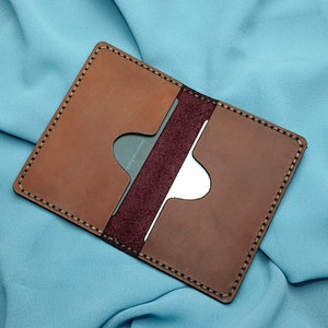 Schlanke Leder Geldbörse für Männer, Kreditkartenhalter, Kreditkartenetui, Mini Kartenhalter, Brieftasche für Kreditkarten