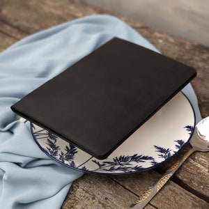 Funda de cuero para menú, funda de doble pliegue para menú, menú de restaurante, libro de menú, fundas para menú, folio para menú de bar, folleto de menú