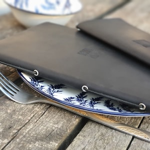 Personalisierte Menühülle aus Leder | Restaurant-Speisekartei-Ordner | Menükartenhalter mit Logo | Leder Bar Menü | Ordner Weinkarte | Menü Hülle