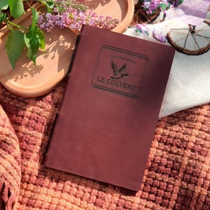 Restaurant Menu Folder | Leather Menu Cover | Restaurant Menu | Vintage Leather Menu Cover