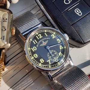 Mechanical wristwatch &quot;Pobeda | Sturmanskie - Yuri Gagarin &quot; 15 JEWELS  | Sold with a strap