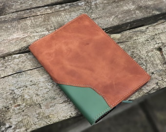 Personalized Hobonichi, A5 Notebook Cover, A6 Patchbook Cover, Leather Book Cover, Leather Bible Cover, Custom Book Cover