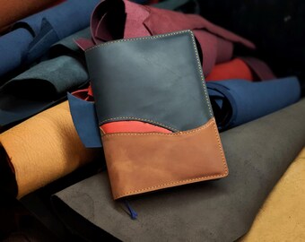 B5 Ledereinband A5 | A4 Kalenderhülle, Patchbook Planer, Journalhülle, Leder personalisiertes Notizbuch, A5 Planerhülle, Bräutigam Geschenk