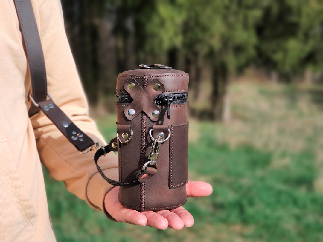 Custom Personalized Leather Camera Lens Pouch | Lens Protector for ...