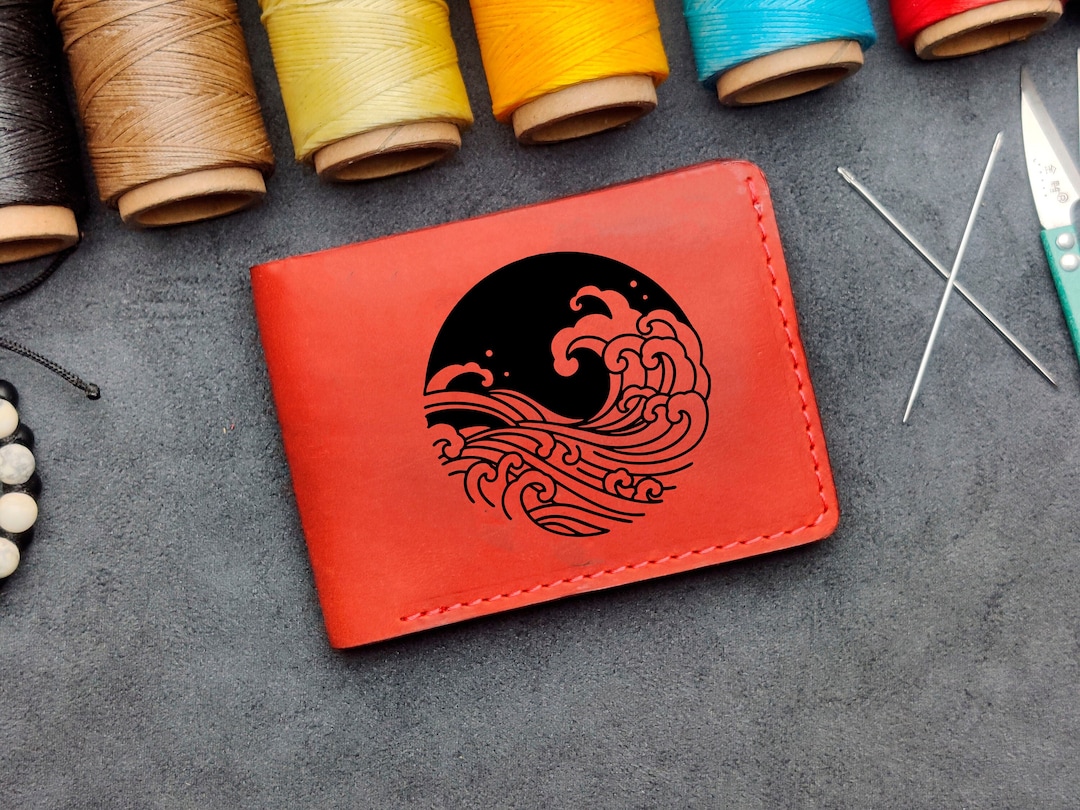 Boat Sticker Wallet Surf Aquatic Sport Athlete Extreme Sea Surfer Ocean Island Beach Shells ...