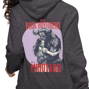 Bookish Heart, Monster Art – Love So Strong, Never Part! Organic Cotton & Recycled Polyester Monster Romance Hoodie