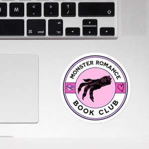 Fangs and Claws, Our Hearts Entwine – Monster Romance, Simply Divine - Monster Romance Book Club Sticker