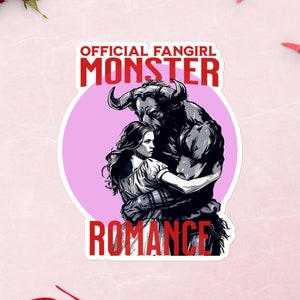 Fangirl Heart, Monster Art - Monster Romance Minotaur Sticker