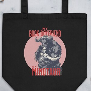 Books and More, At the Store – Monster Love, We Adore! - Monster Romance Minotaur Tote Bag