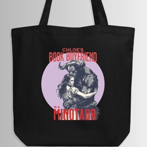 Bag of Tales, Love Prevails – Monster Love, Never Fails! - Monster Romance Minotaur Tote Bag