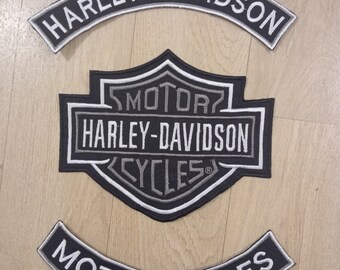 Patch thermocollant Harley Davidson au dos pour vestes -blousons - plus longs 26 cm