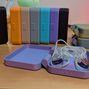 IEM Travel Case - Hartschalen-Aufbewahrung für Ohrhörer, tragbarer Schutz-Organizer | Passend für KZ ZS10