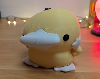 DerpDuck Desk Organizer: Psyduck-Inspired PLA Desk Buddy