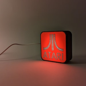 Retro Atari LED Light Box: 3D Printed Desk Lamp