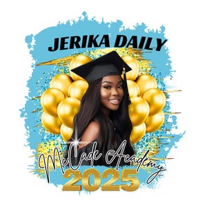 2025 Graduation T-Shirt Template, Editable Senior T-shirt Design, Canva Custom Grad Template, Senior 2025, Custom Grad Tee Design, Grad Gift