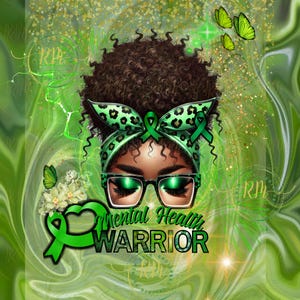 Mental Health Awareness, Mental Health Warrior Editable Digital Template, Mental Health Digital Designs, Depression, Anxiety, PTSD, OCD