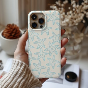 Aesthetic Seashell Collage Phone Case Beachy Tropical Design iPhone 16 15 14 13 12 11 Pro Max 8 7 Plus X cases