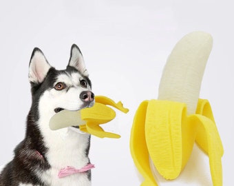 Creative Pet TPR Banana Pet Interactive Toy Supplies