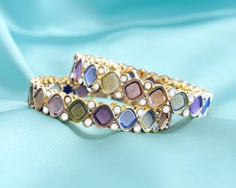 Handcrafted Multicolor Bangles  Ethnic Festival Jewelry  Gift for Her