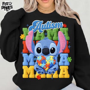 Coquette Autism Awareness PNG, Faux Yarn Blue Character Design, Autism Advocate PNG, Special Education, Neurodiversity Download